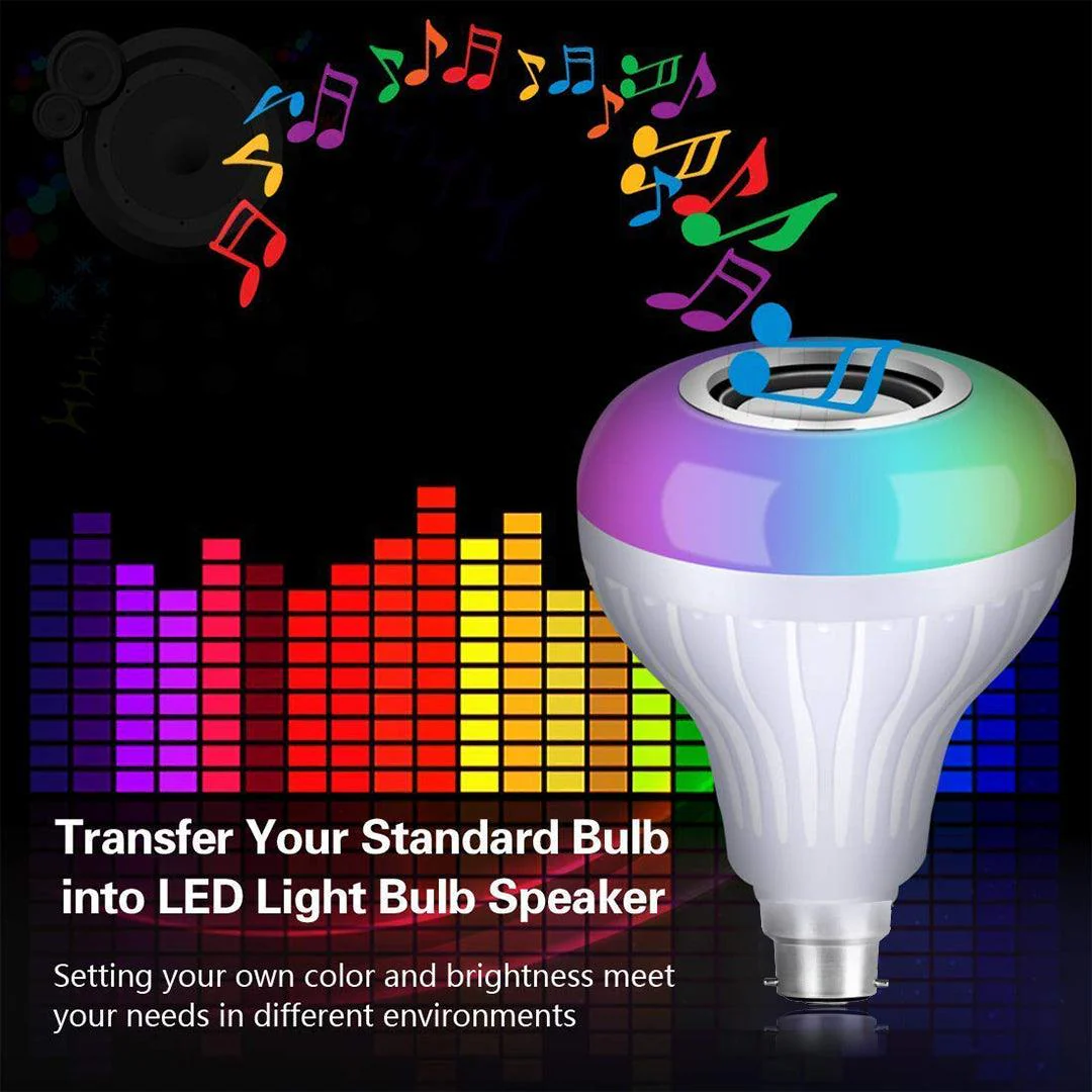 TecSox Bulb Bluetooth Speaker | Multi Color & Music Control - Image 5