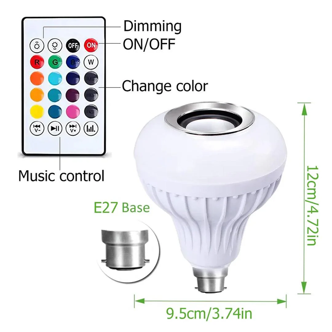 TecSox Bulb Bluetooth Speaker | Multi Color & Music Control - Image 6