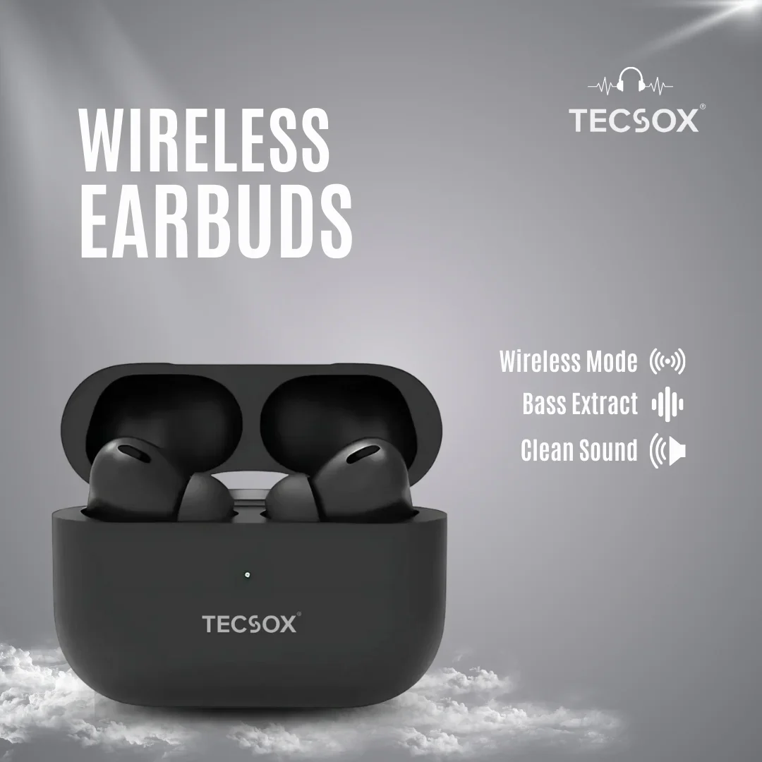 TecPod Pro Earbuds 30Hr Playtime | 5.3 V Bluetooth Earbuds | Deep Bass | Water Resistant - Image 10