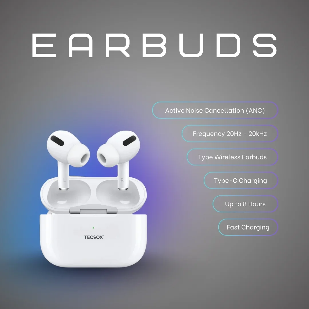 TecPod Pro Earbuds 30Hr Playtime | 5.3 V Bluetooth Earbuds | Deep Bass | Water Resistant - Image 21