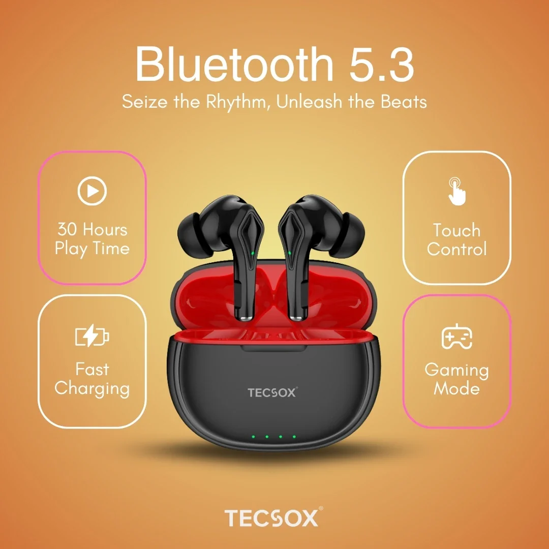 Buy TecSox Neo231 Wireless Earbud With Deep Bass & Comfortable Fit - Image 12
