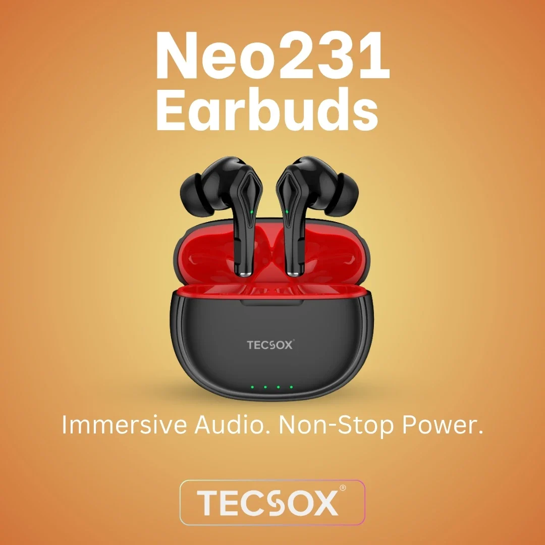Buy TecSox Neo231 Wireless Earbud With Deep Bass & Comfortable Fit - Image 17