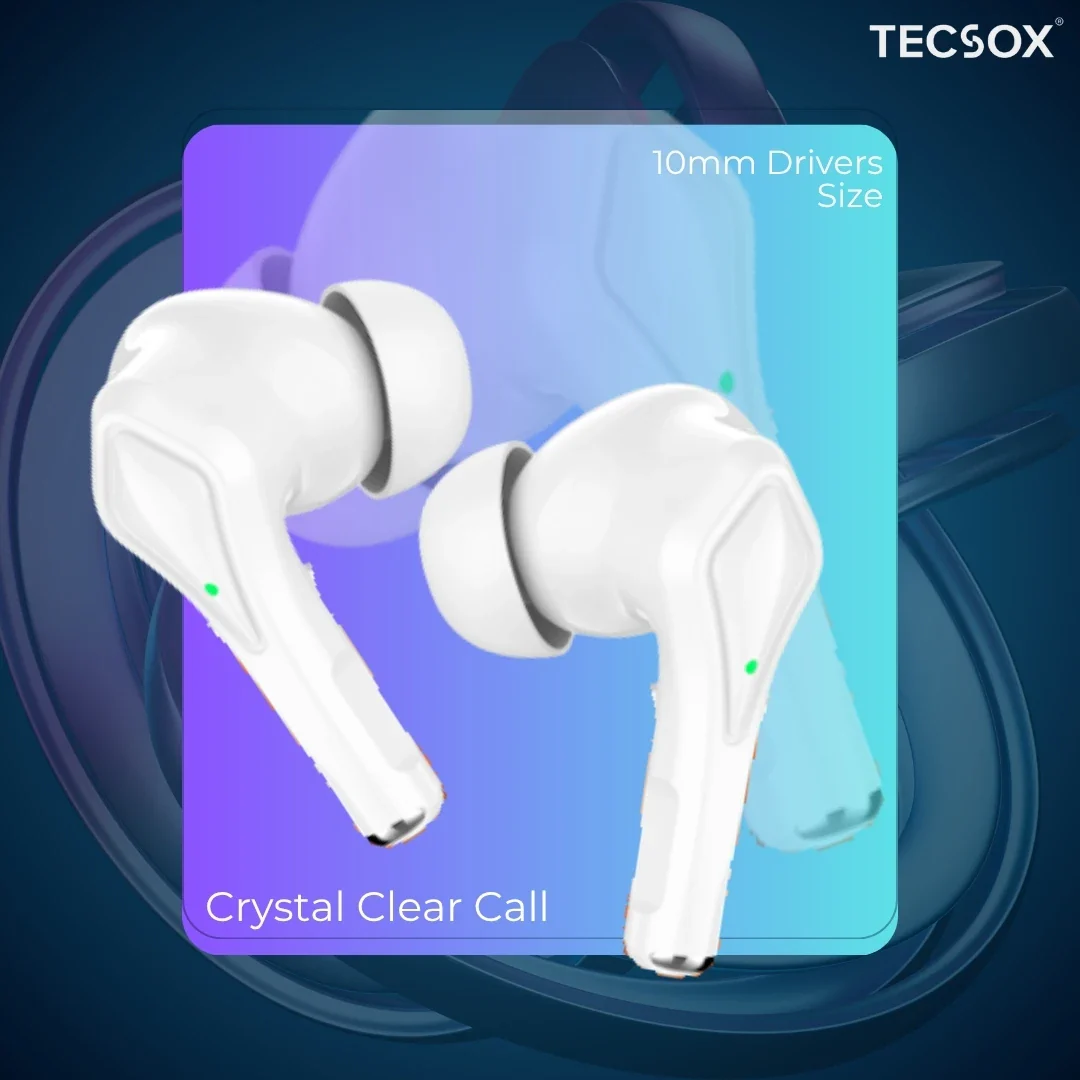 Buy TecSox Neo231 Wireless Earbud With Deep Bass & Comfortable Fit - Image 25