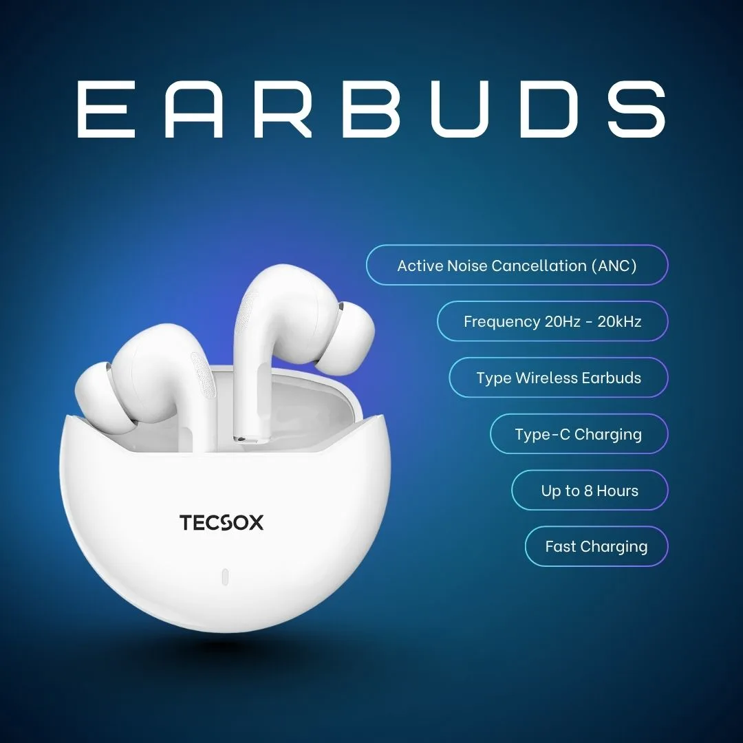 Buy TecSox Omega Wireless Earbud With Comfortable Fit - Image 12