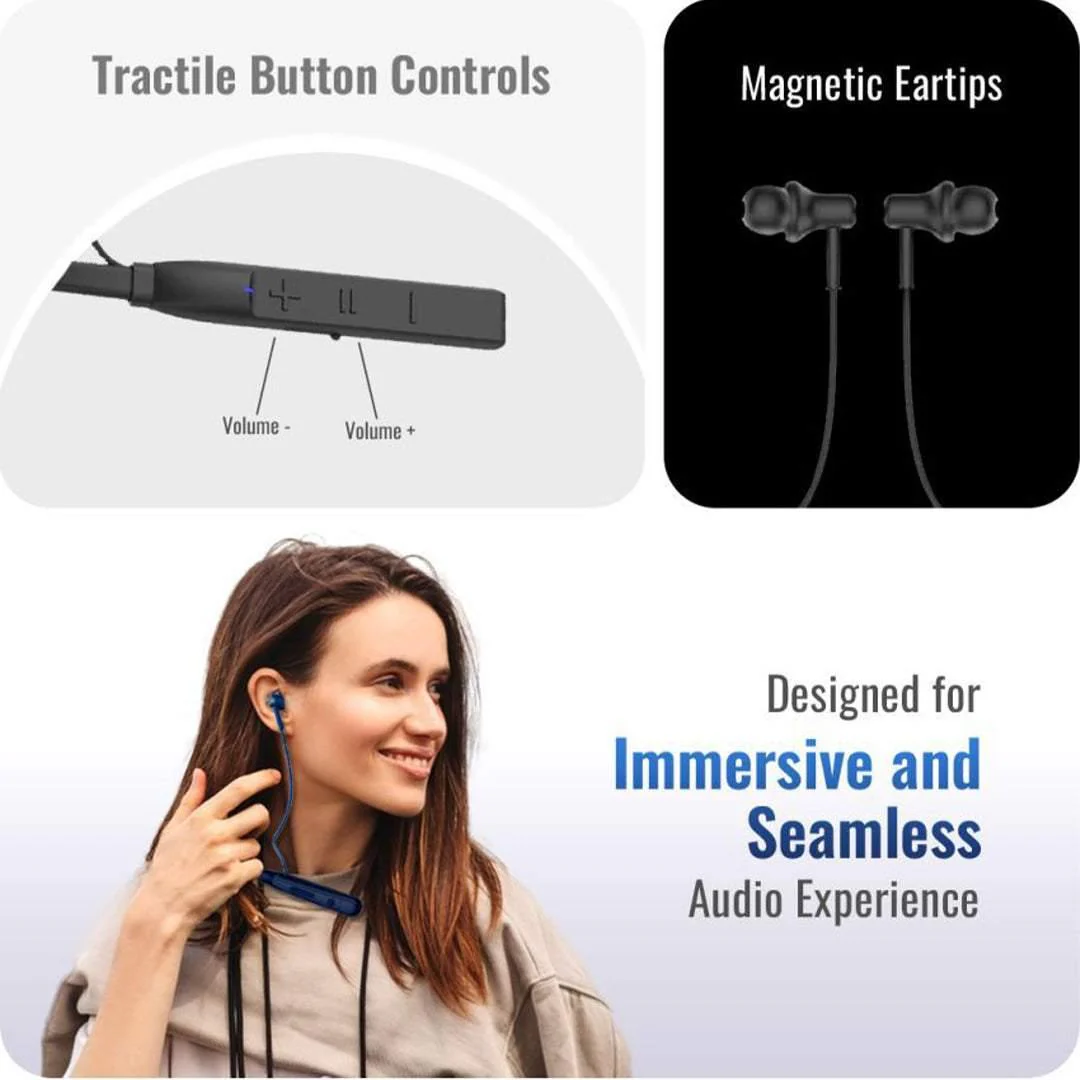 Order TecSox Neo 400 Bluetooth Neckband | 40 Hrs Playtime - Image 4