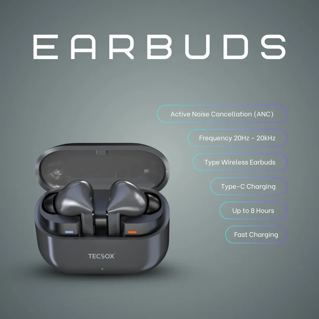 Order TecSox Audora Bluetooth Earbuds | Deep Bass | Under ₹1000 - Image 5