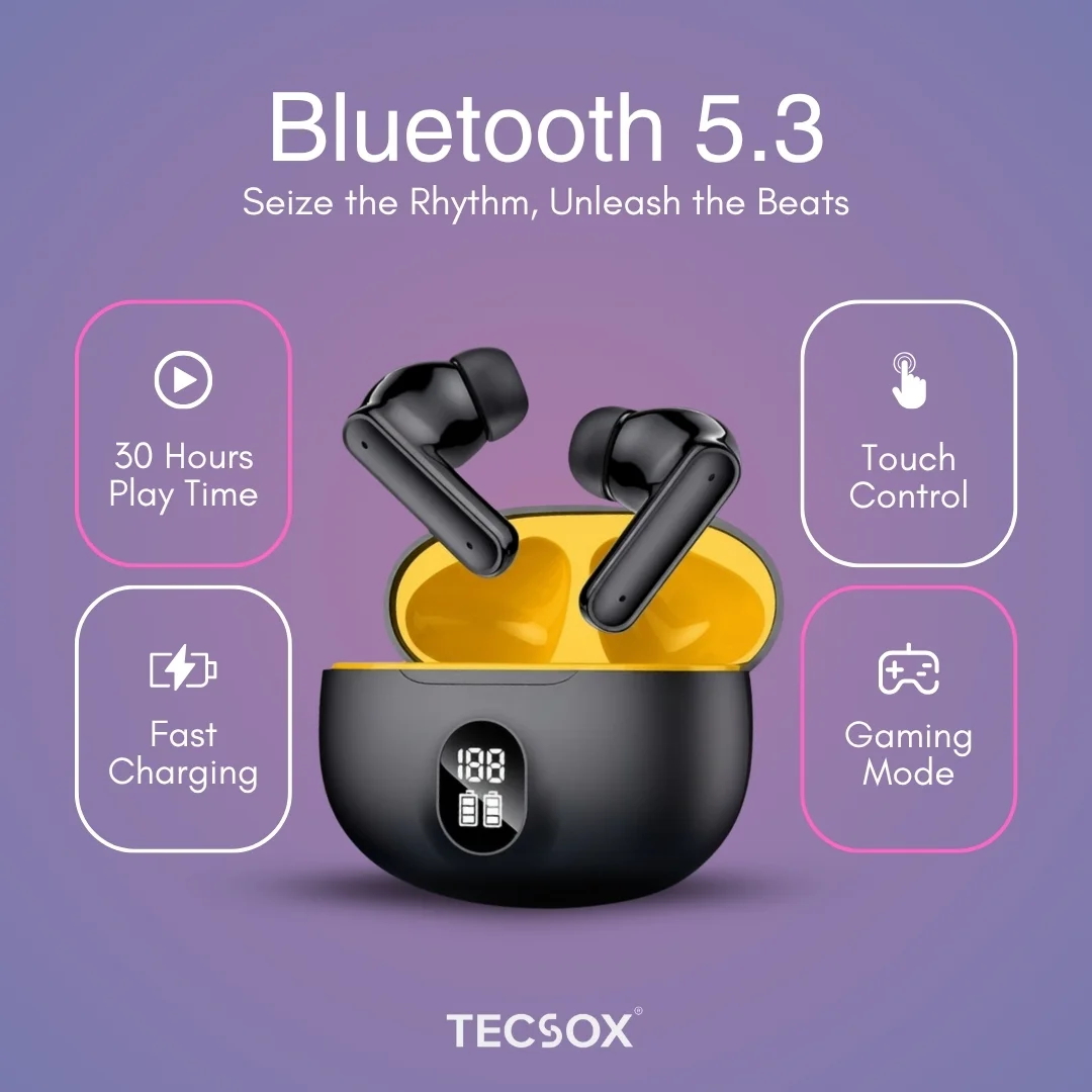 Pulse411  Bluetooth Earbuds | 30 Hours Playtime | Digital Display - Image 14
