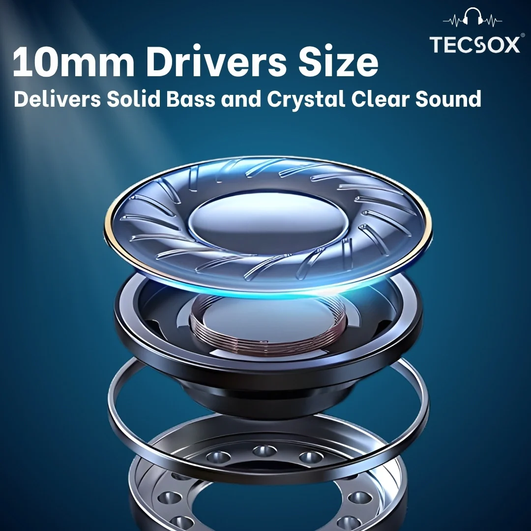Order TecSox Pulse 611 Bluetooth Earbuds | Deep Bass | 30 Hour Play time - Image 29