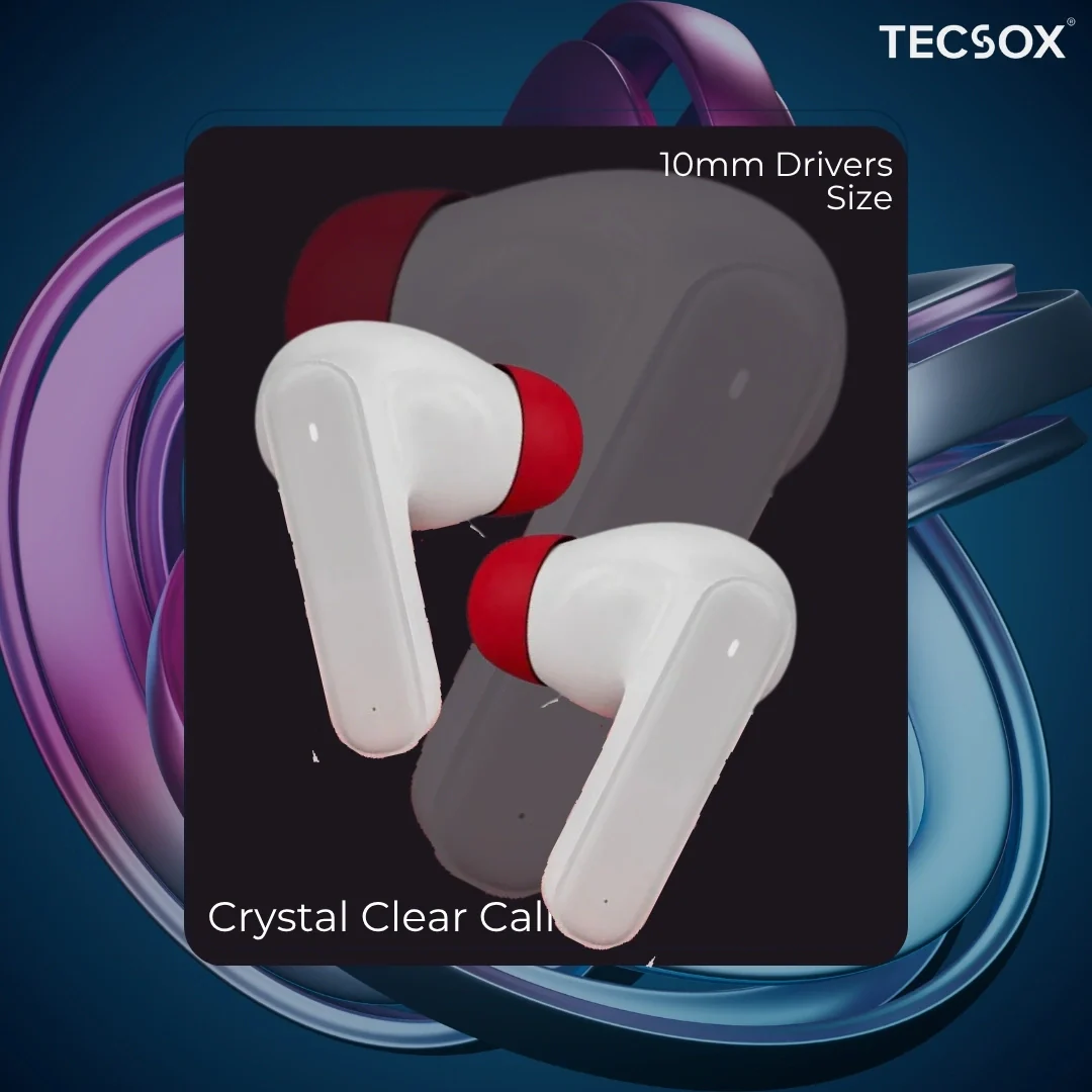 Order TecSox Pulse 611 Bluetooth Earbuds | Deep Bass | 30 Hour Play time - Image 36