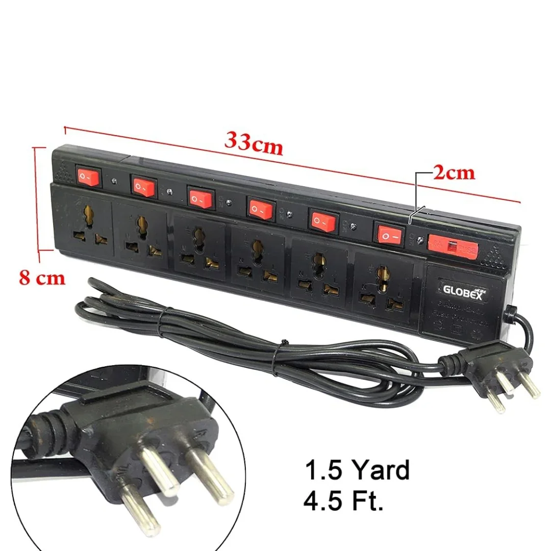 TecSox 6 Pin Extention Board  | 2.7 m length | Under Rs.350 - Image 5