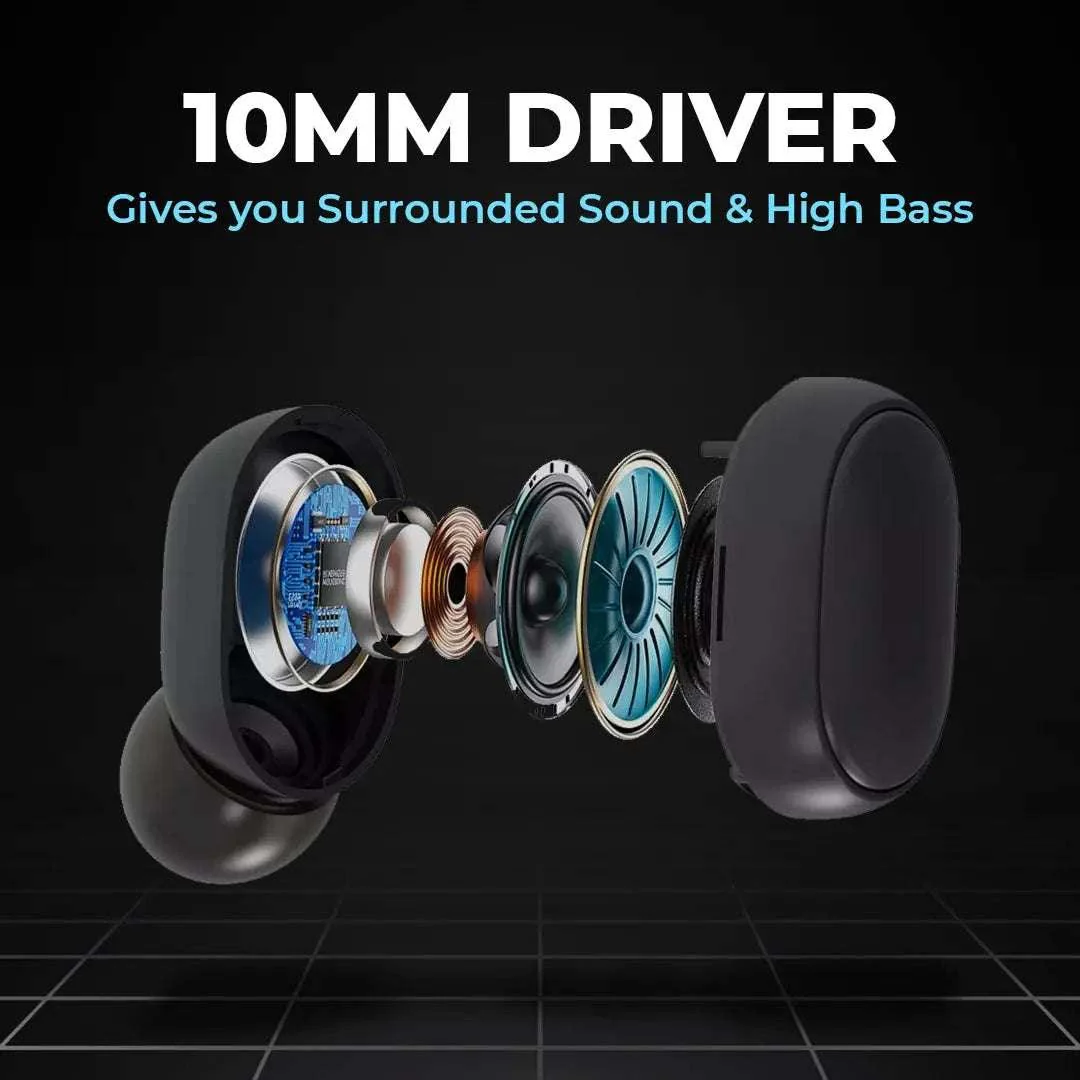 CurvePod Bluetooth Earbuds | 30 Hrs Playtime + High Bass - Image 6