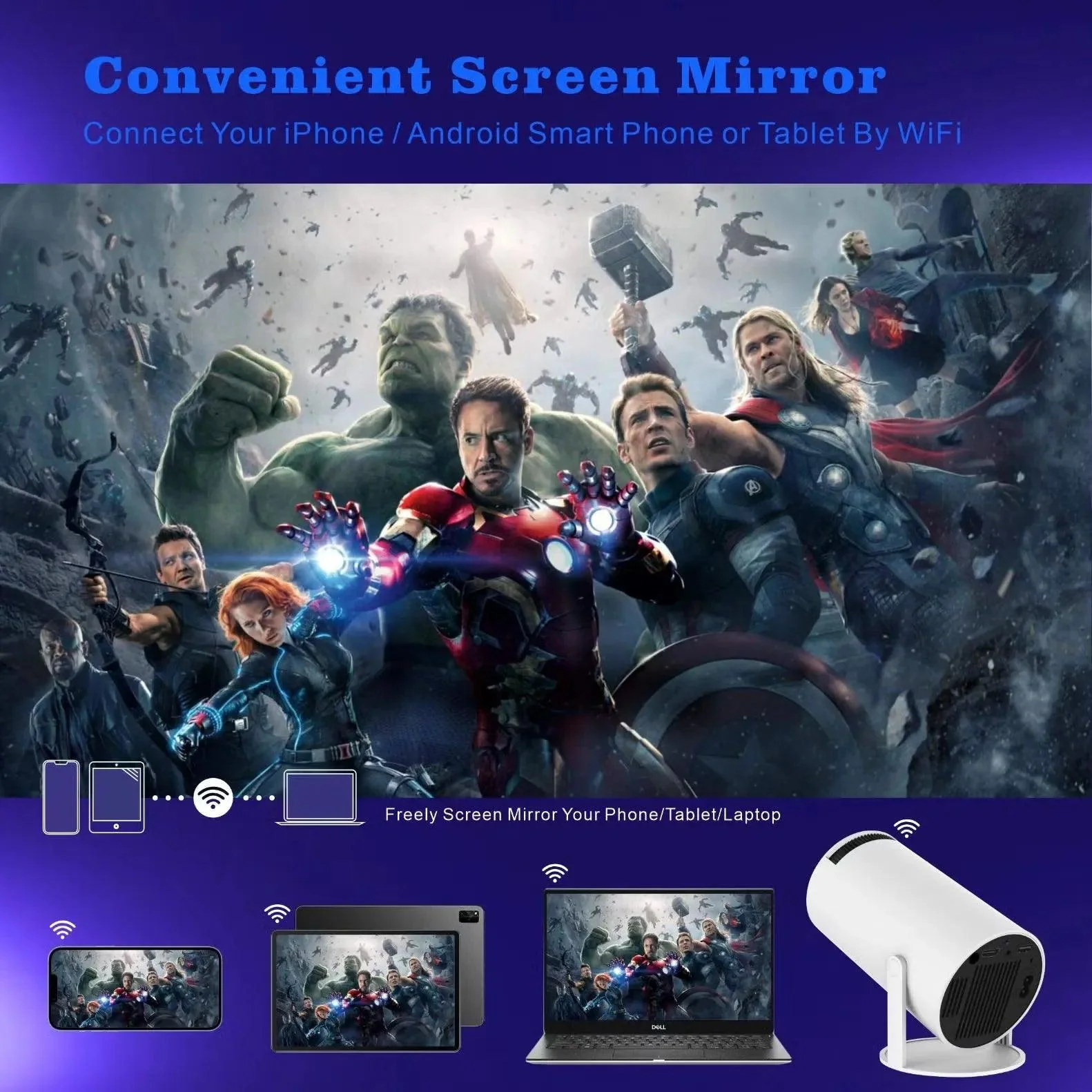 TecSox Luma Led Projector Online | 4K Video | Android 11 | Under ₹4000 - Image 17