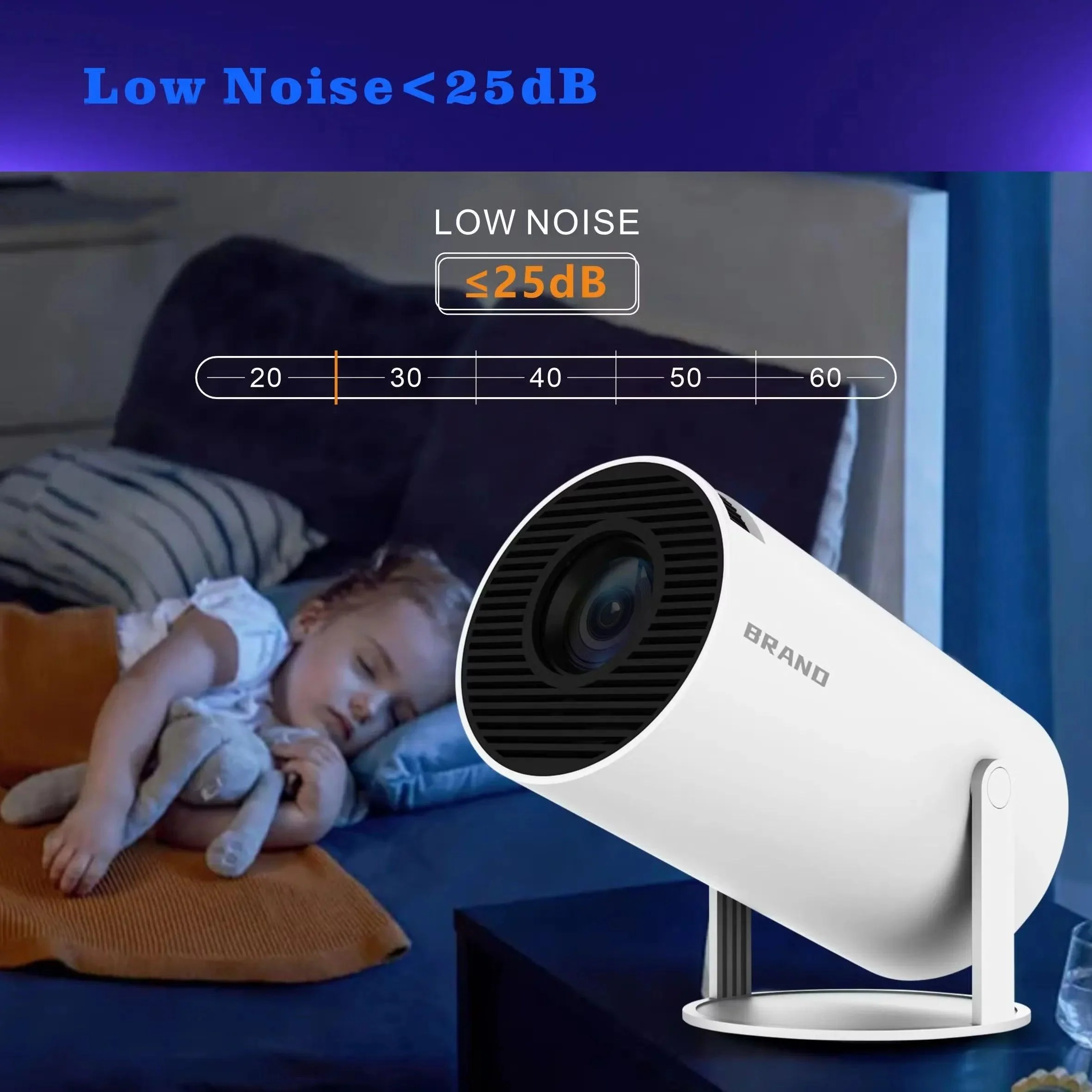 TecSox HY300 LED Projector – Full HD Smart Home Theater Mini 4K Projector Under Rs 4000 - Image 6