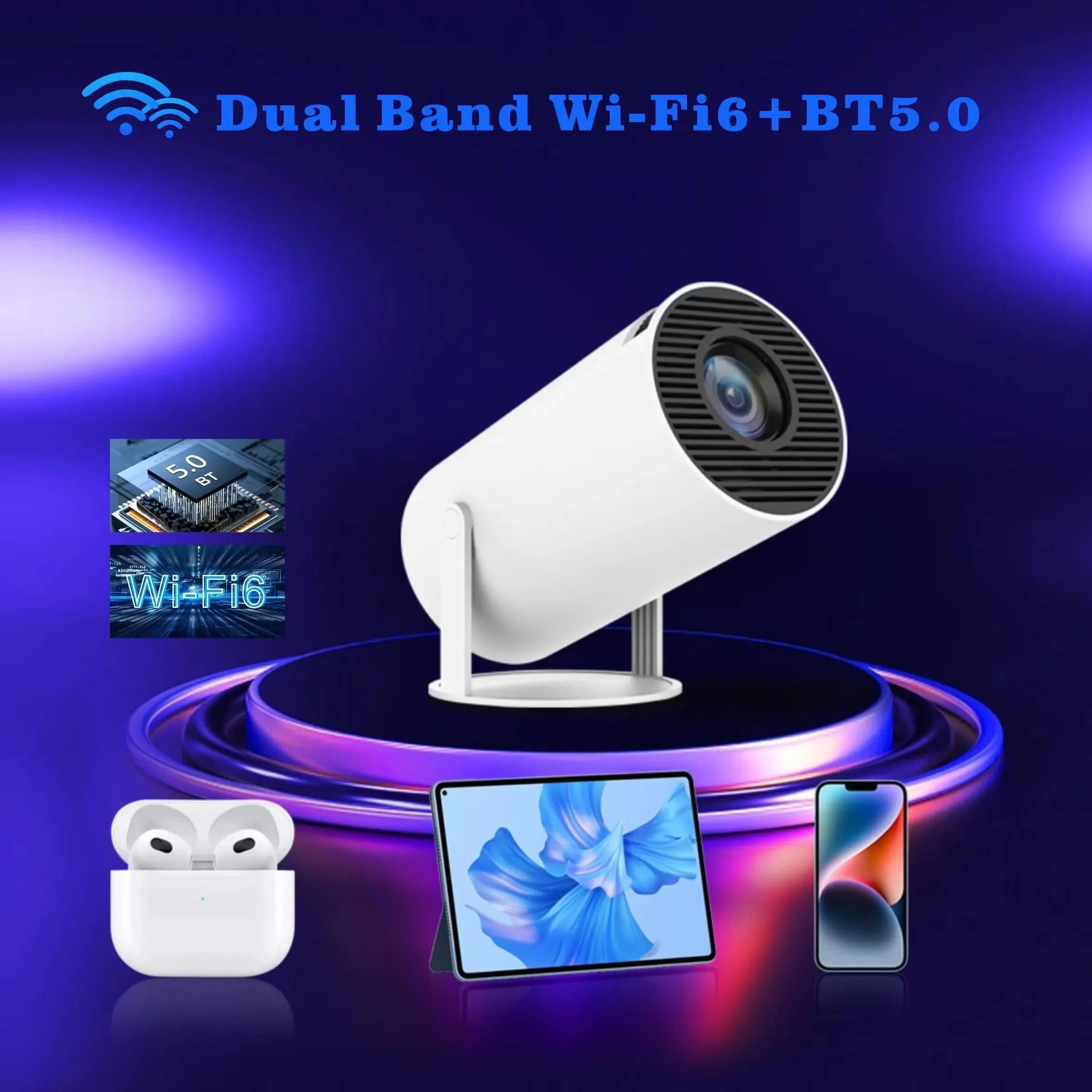 TecSox HY300 LED Projector – Full HD Smart Home Theater Mini 4K Projector Under Rs 4000 - Image 9