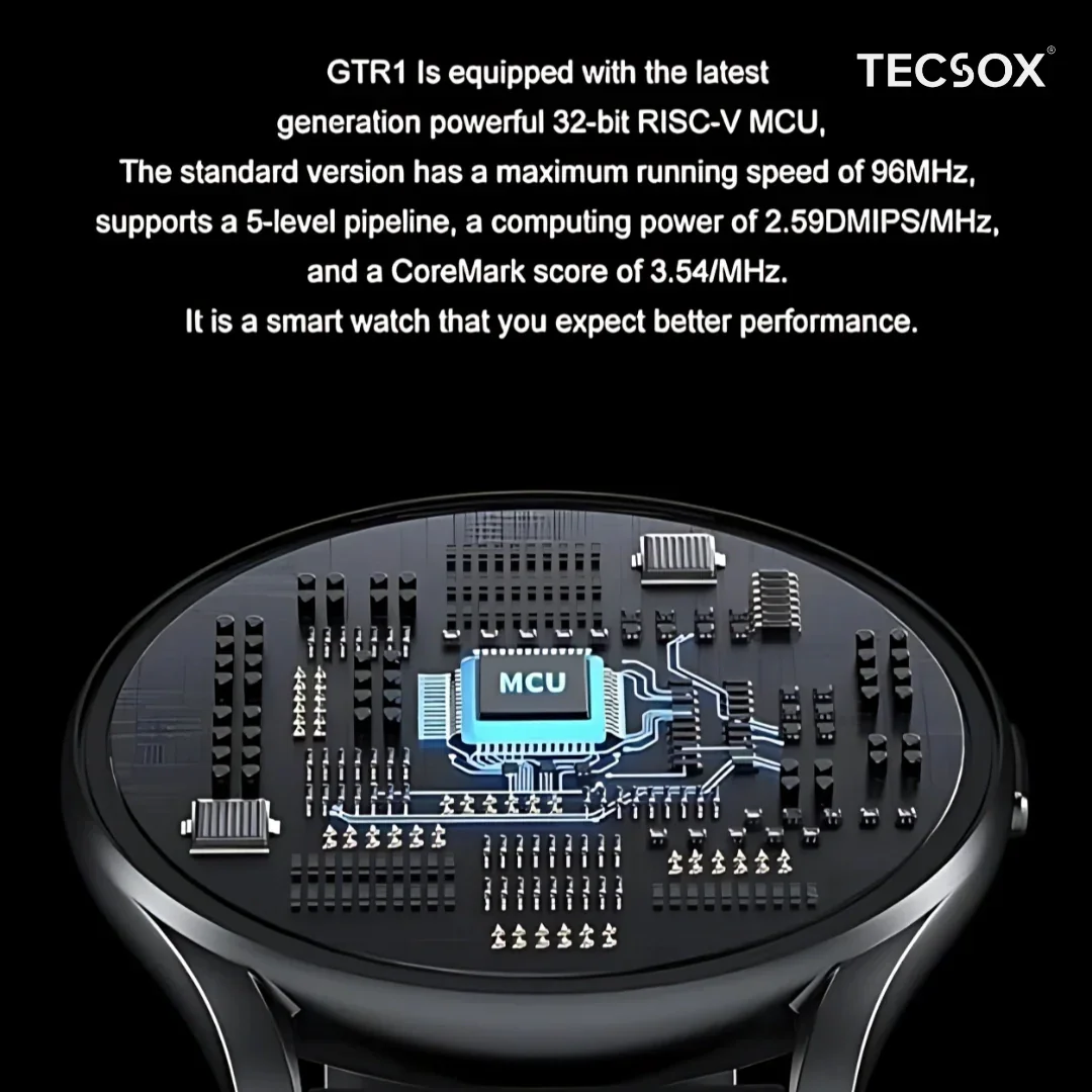 TecSox MaxGT2 | 1.3" IPS Display | BT Calling - Image 4