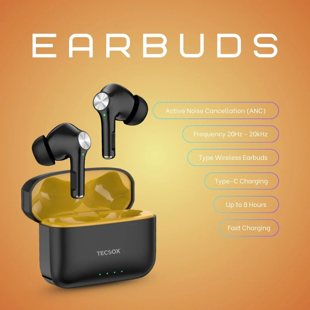 Buy TecSox Neo411 Wireless Earbud With Deep Bass & Comfortable Fit - Image 37