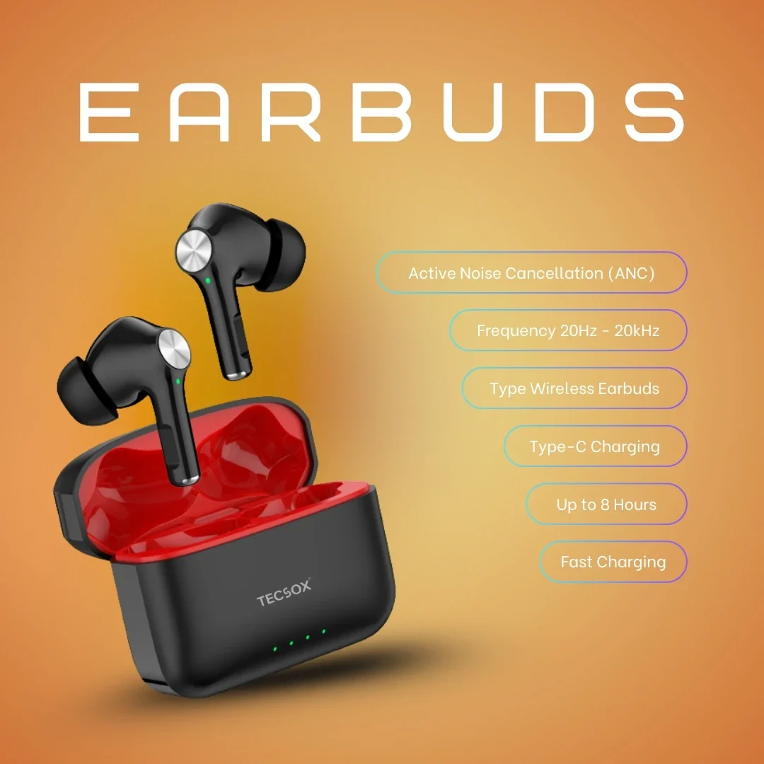 Buy TecSox Neo411 Wireless Earbud With Deep Bass & Comfortable Fit - Image 6