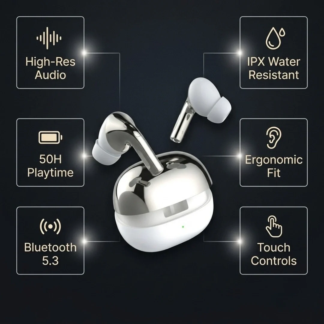 TecSox Omega 471 Wireless Earbud With Comfortable Fit | IPX Water Resistant - Image 12