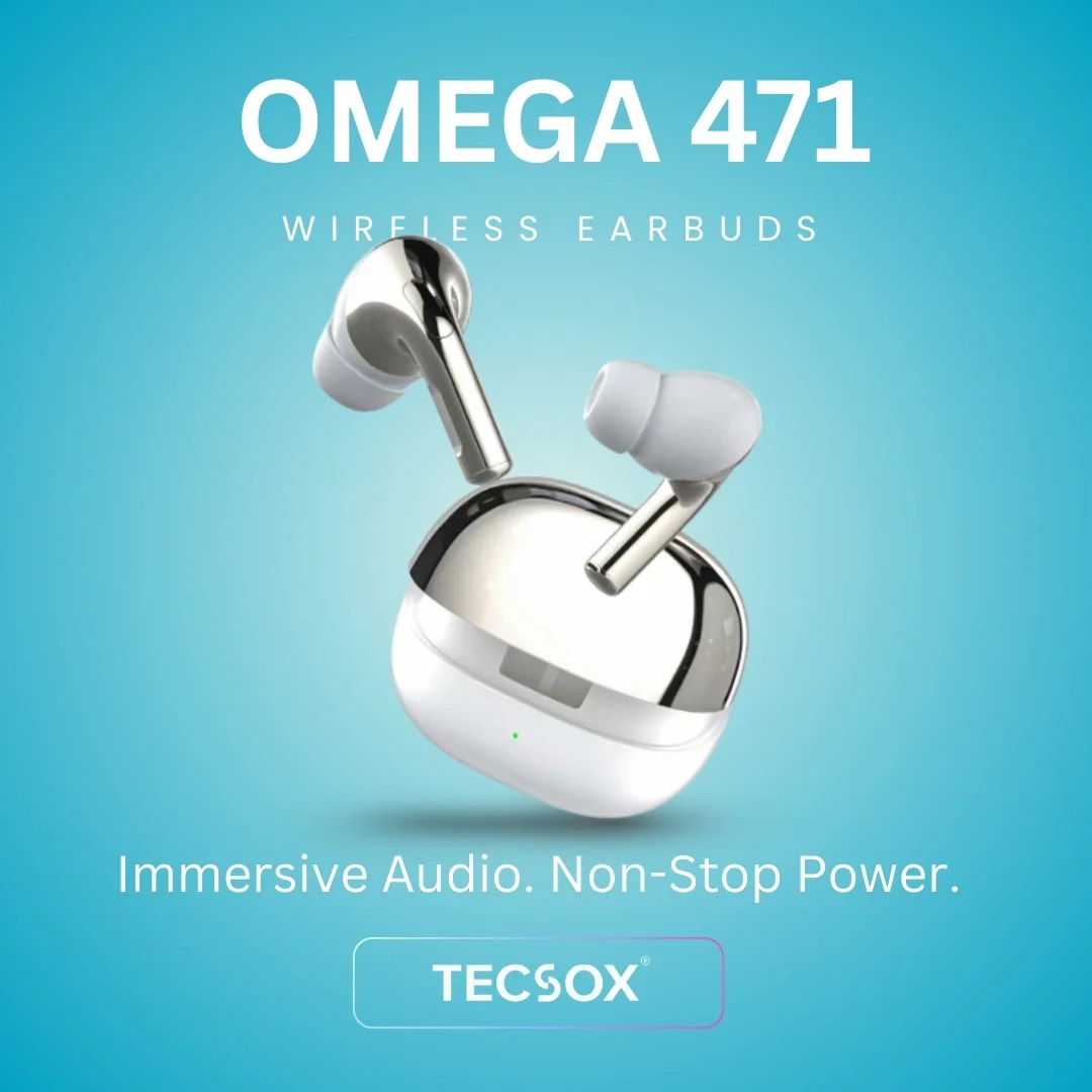 TecSox Omega 471 Wireless Earbud With Comfortable Fit | IPX Water Resistant - Image 17