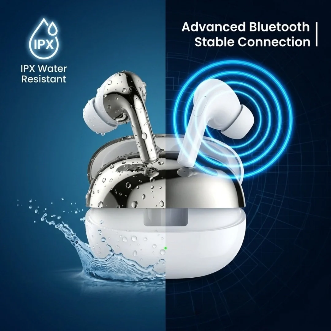 TecSox Omega 471 Wireless Earbud With Comfortable Fit | IPX Water Resistant - Image 9