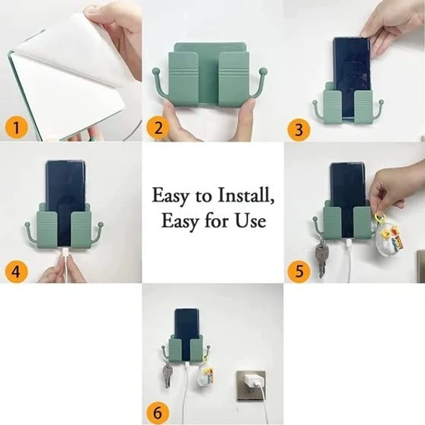 TecSox Wall Mounted Mobile Holder Storage Case for Remote - Image 3