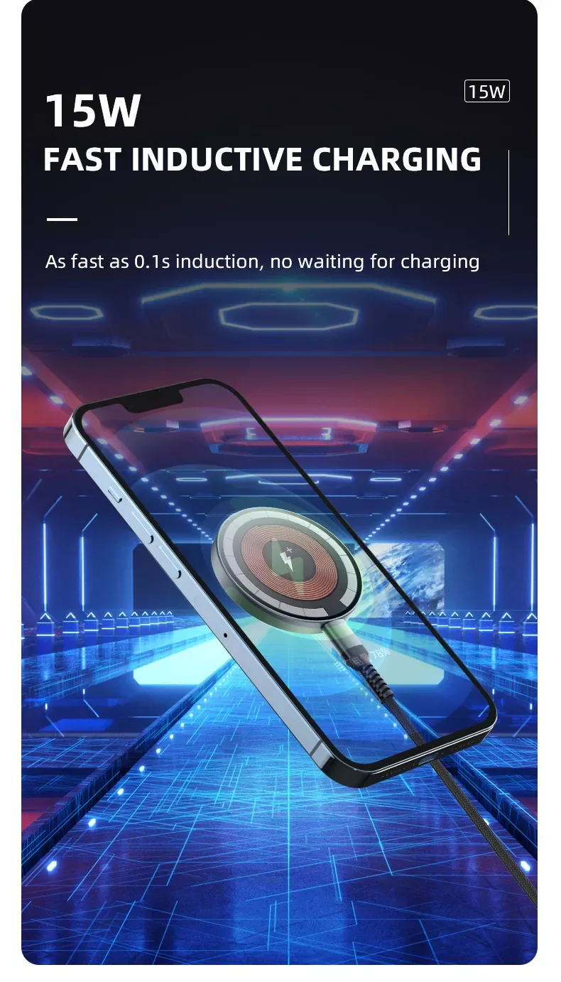 Transparent Magnetic Wireless Charger for iPhone - Image 11