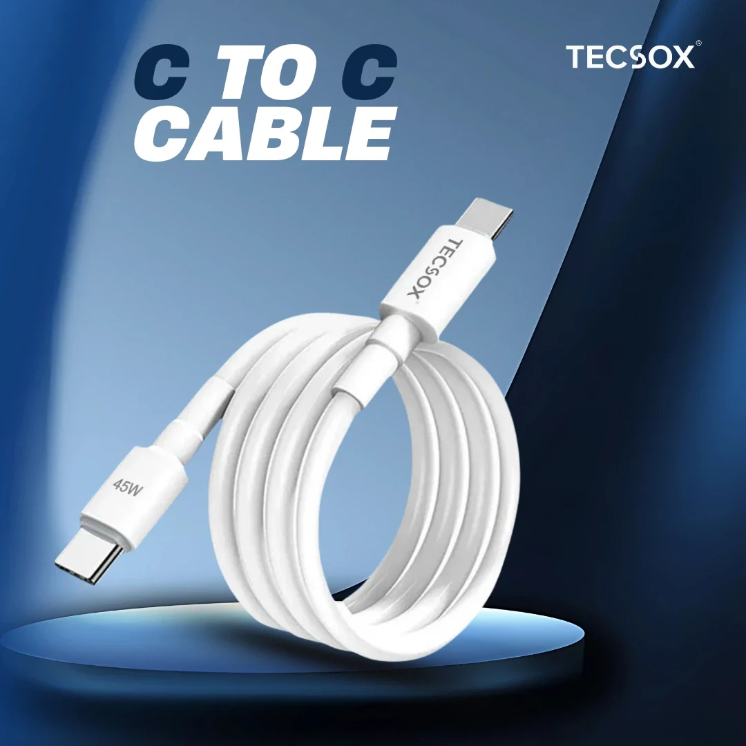 TecSox GAN Charger with Type C To C Cable | 35Watt | Compatible for Smartphones and Laptops - Image 8