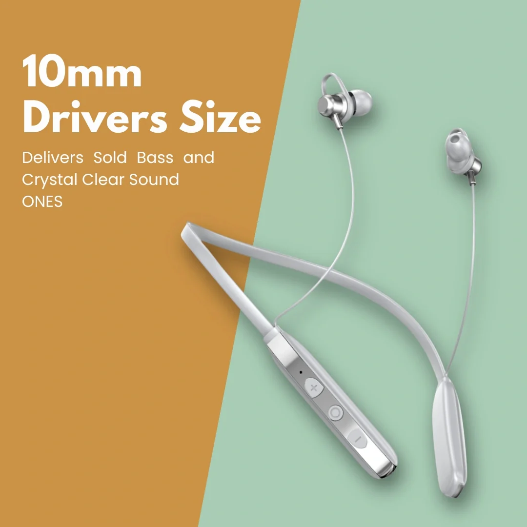 TecSox Verve Bluetooth Neckband | Metallic Touch + High Bass - Image 14